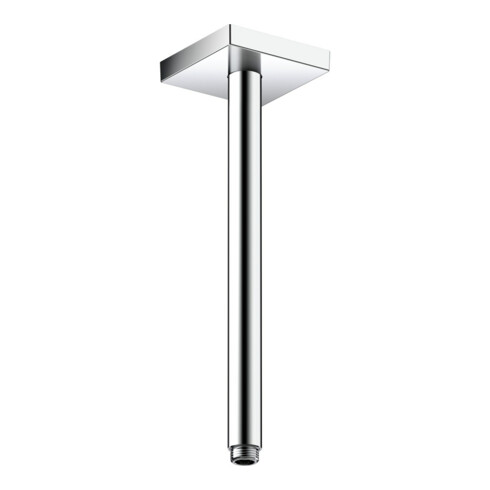 hansgrohe Deckenanschluss 300mm, brushed black chrome, eckig
