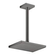 hansgrohe Deckenanschluss 300mm, brushed black chrome, eckig-5