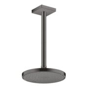 hansgrohe Deckenanschluss 300mm, brushed black chrome, eckig-5