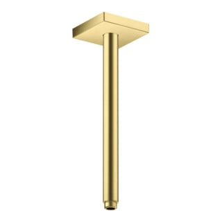 hansgrohe Deckenanschluss 300mm, brushed brass, eckig
