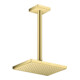hansgrohe Deckenanschluss 300mm, brushed brass, eckig