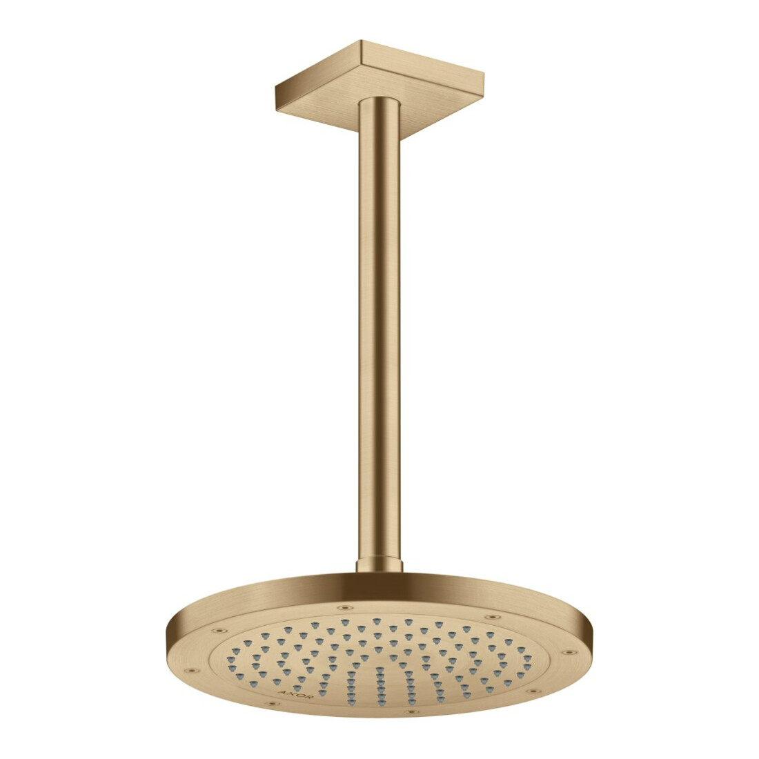 hansgrohe Deckenanschluss 300mm, brushed bronze, eckig