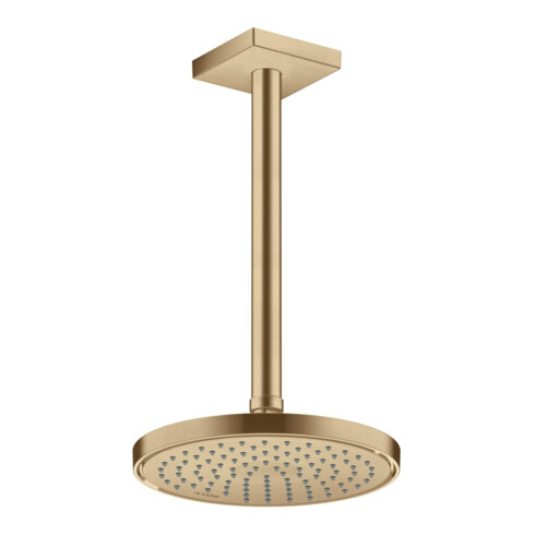 hansgrohe Deckenanschluss 300mm, brushed bronze, eckig