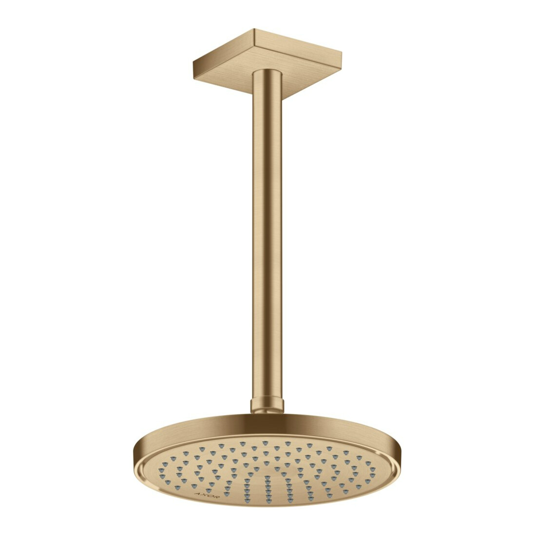 hansgrohe Deckenanschluss 300mm, brushed bronze, eckig