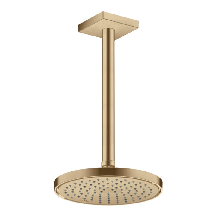 hansgrohe Deckenanschluss 300mm, brushed bronze, eckig
