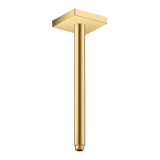 hansgrohe Deckenanschluss 300mm, brushed gold optic, eckig