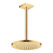 hansgrohe Deckenanschluss 300mm, brushed gold optic, eckig-2