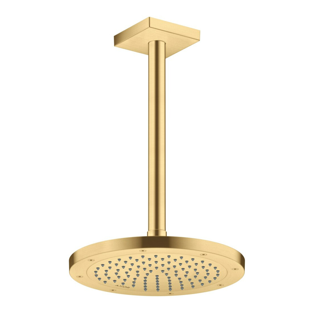 hansgrohe Deckenanschluss 300mm, brushed gold optic, eckig