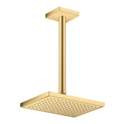 hansgrohe Deckenanschluss 300mm, brushed gold optic, eckig-4