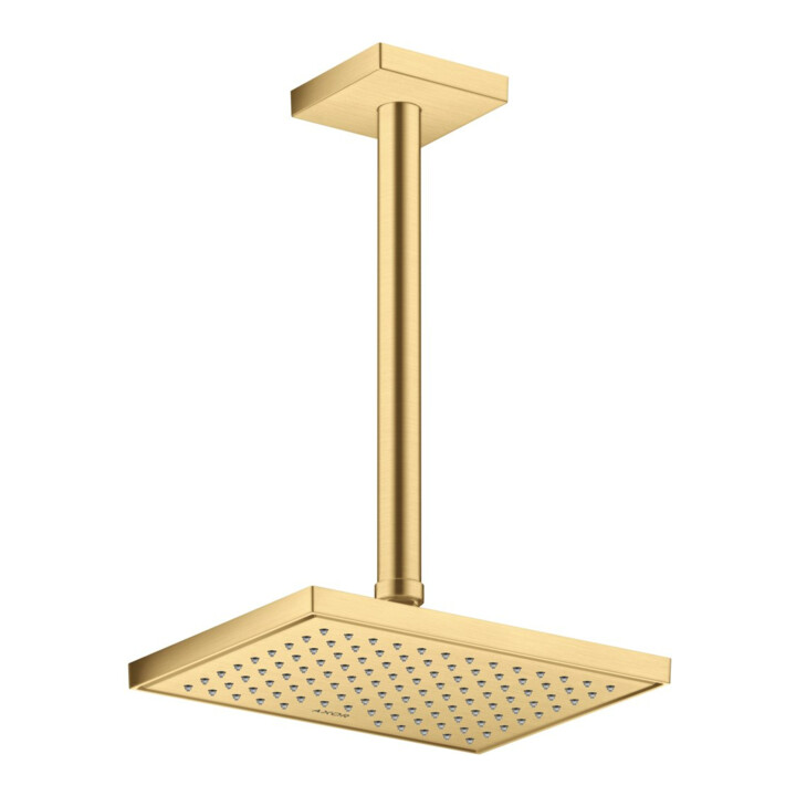 hansgrohe Deckenanschluss 300mm, brushed gold optic, eckig