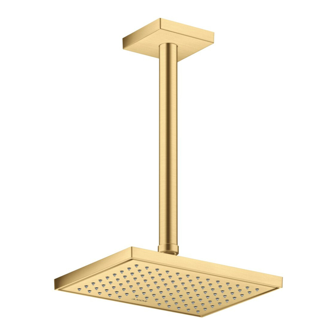 hansgrohe Deckenanschluss 300mm, brushed gold optic, eckig