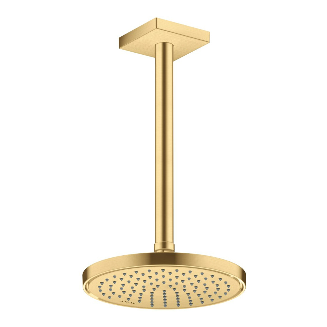 hansgrohe Deckenanschluss 300mm, brushed gold optic, eckig
