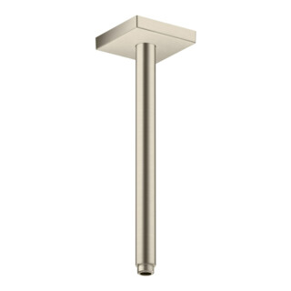 hansgrohe Deckenanschluss 300mm, brushed nickel, eckig