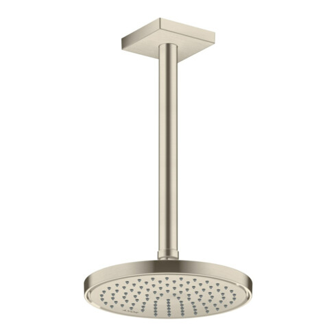 hansgrohe Deckenanschluss 300mm, brushed nickel, eckig