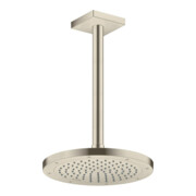 hansgrohe Deckenanschluss 300mm, brushed nickel, eckig-4