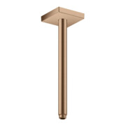 hansgrohe Deckenanschluss 300mm, brushed red gold, eckig