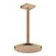 hansgrohe Deckenanschluss 300mm, brushed red gold, eckig-4