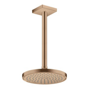 hansgrohe Deckenanschluss 300mm, brushed red gold, eckig-4
