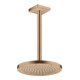 hansgrohe Deckenanschluss 300mm, brushed red gold, eckig-5