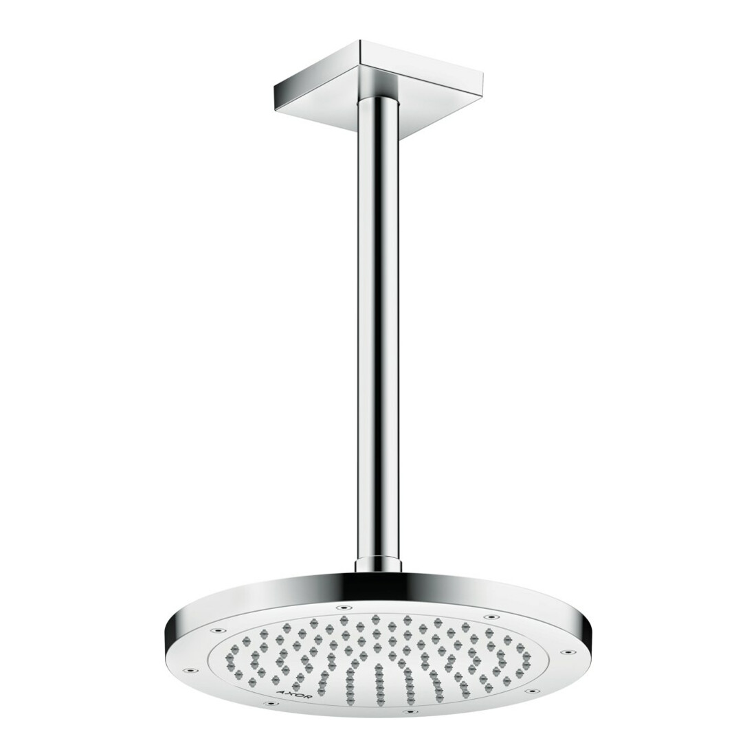 hansgrohe Deckenanschluss 300mm, chrom, eckig