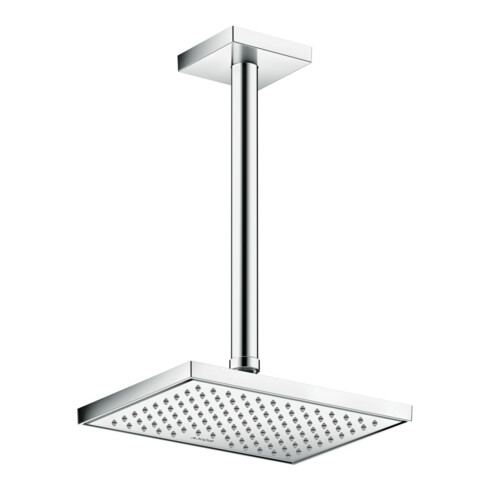 hansgrohe Deckenanschluss 300mm, chrom, eckig