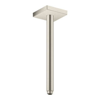 hansgrohe Deckenanschluss 300mm, Edelstahl-Optik, eckig
