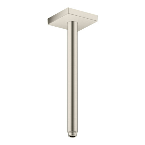 hansgrohe Deckenanschluss 300mm, Edelstahl-Optik, eckig