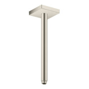 hansgrohe Deckenanschluss 300mm, Edelstahl-Optik, eckig