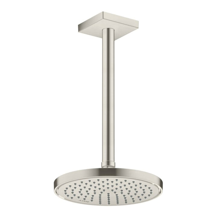 hansgrohe Deckenanschluss 300mm, Edelstahl-Optik, eckig