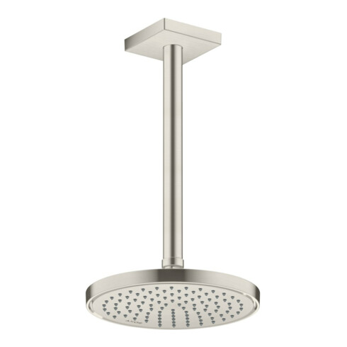hansgrohe Deckenanschluss 300mm, Edelstahl-Optik, eckig