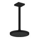 hansgrohe Deckenanschluss 300mm, mattschwarz, eckig-2
