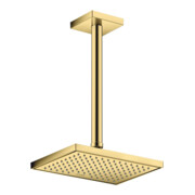 hansgrohe Deckenanschluss 300mm, polished gold optic, eckig-2