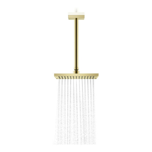 hansgrohe Deckenanschluss 300mm, polished gold optic, eckig
