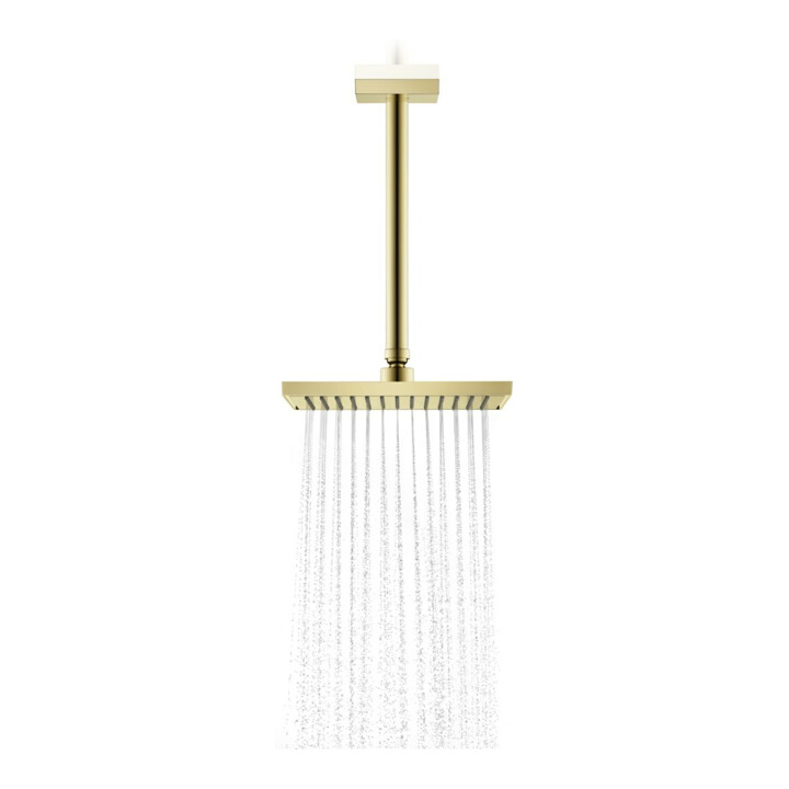 hansgrohe Deckenanschluss 300mm, polished gold optic, eckig