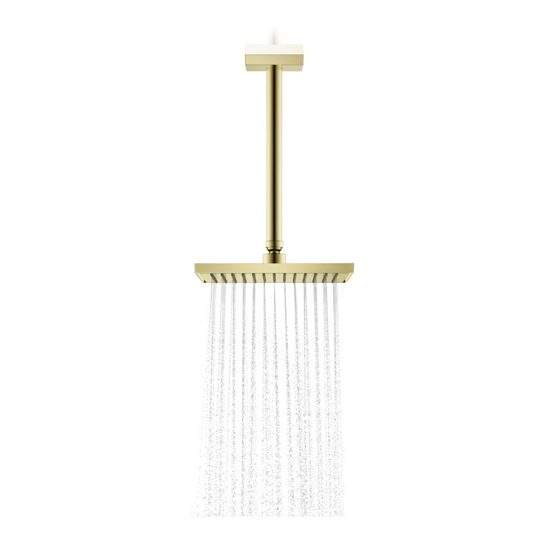 hansgrohe Deckenanschluss 300mm, polished gold optic, eckig