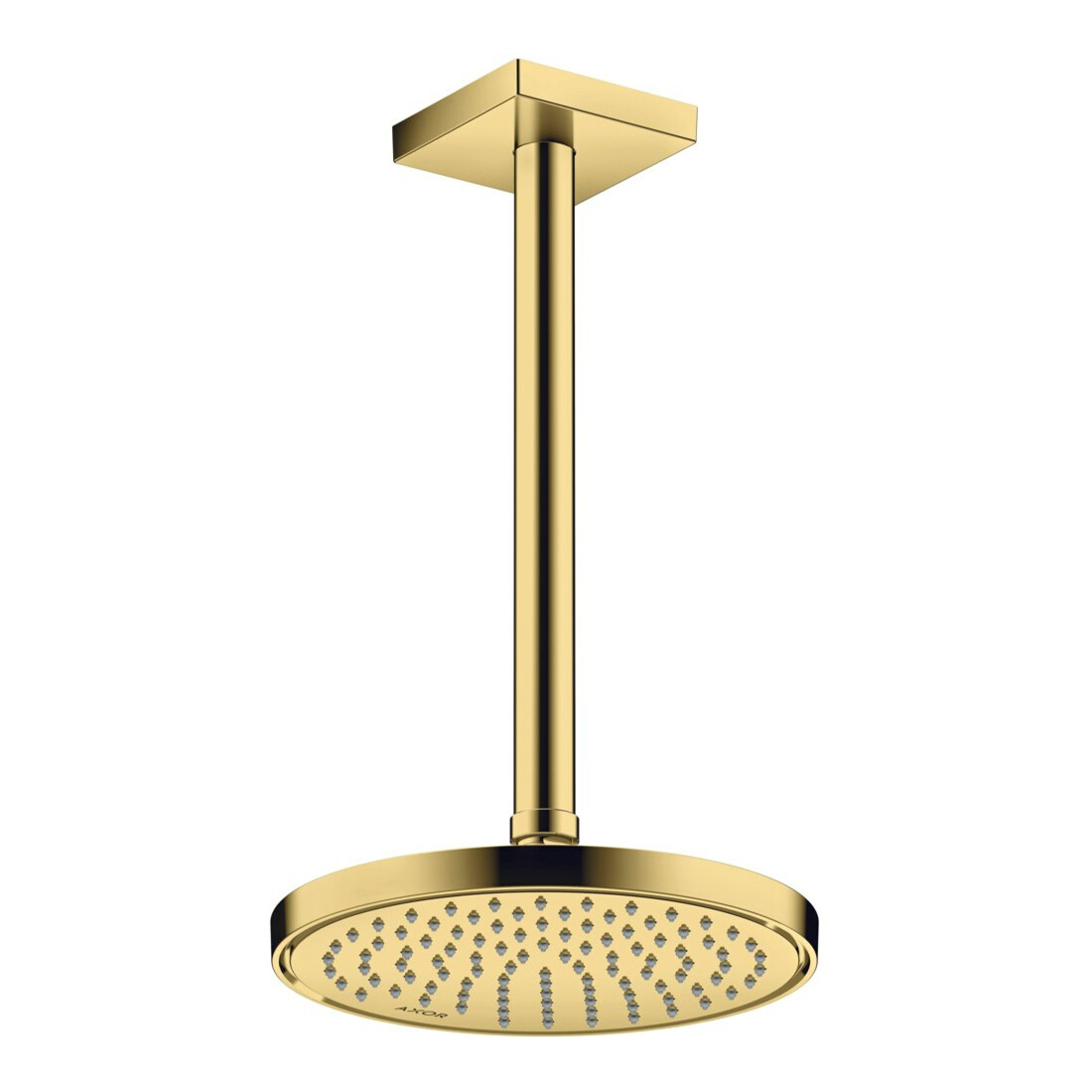 hansgrohe Deckenanschluss 300mm, polished gold optic, eckig