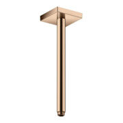 hansgrohe Deckenanschluss 300mm, polished red gold, eckig