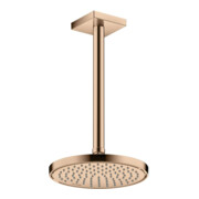 hansgrohe Deckenanschluss 300mm, polished red gold, eckig-5