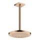 hansgrohe Deckenanschluss 300mm, polished red gold, eckig