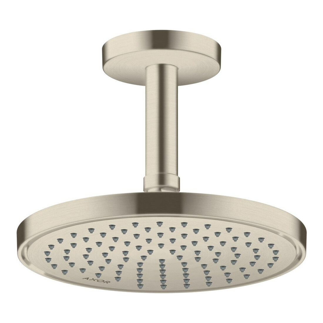 hansgrohe Deckenanschluss Axor 100mm, rund, brushed nickel