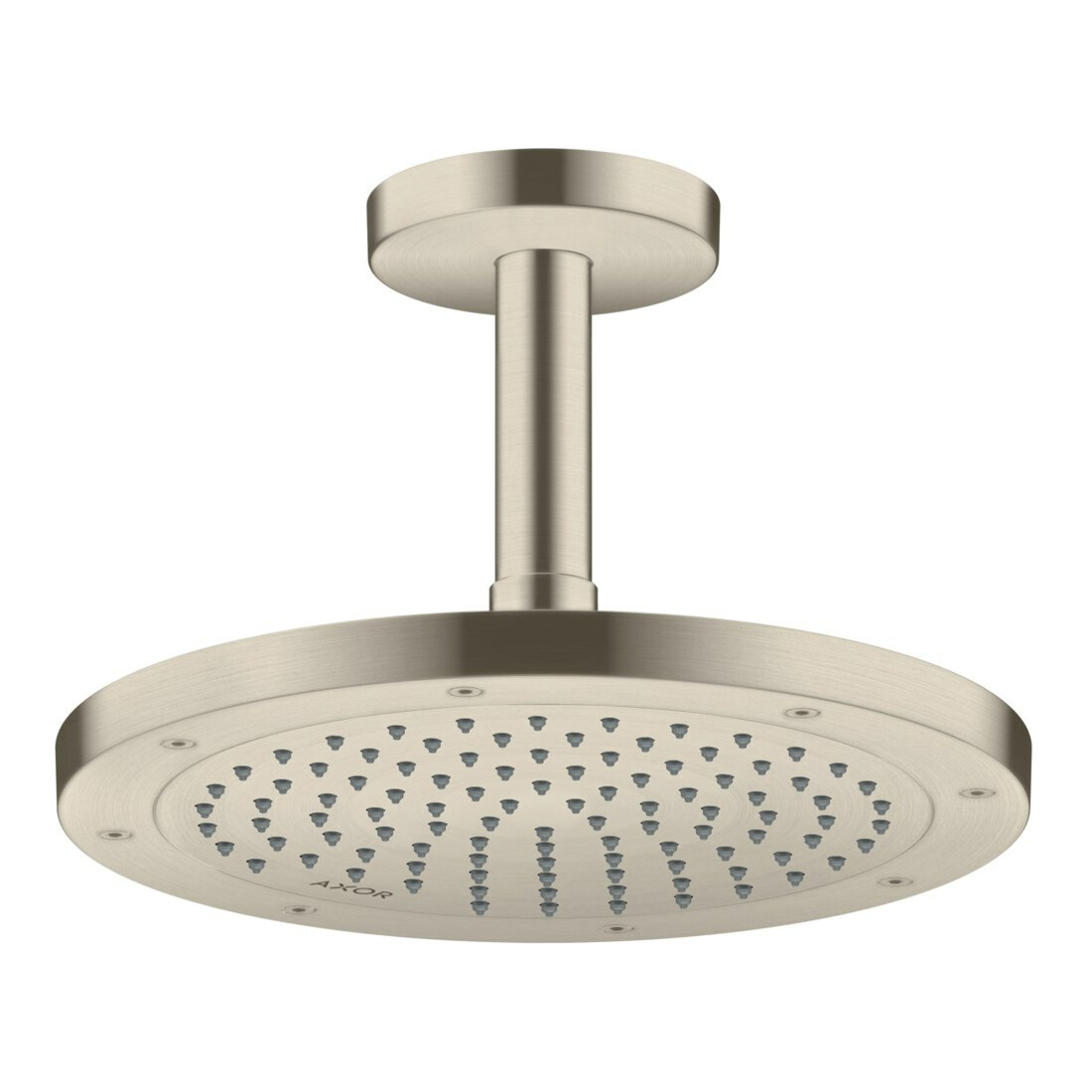 hansgrohe Deckenanschluss Axor 100mm, rund, brushed nickel