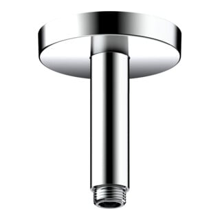 hansgrohe Deckenanschluss Axor 100mm, rund, Edelstahl-Optik