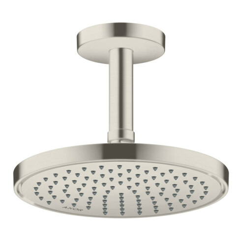 hansgrohe Deckenanschluss Axor 100mm, rund, Edelstahl-Optik