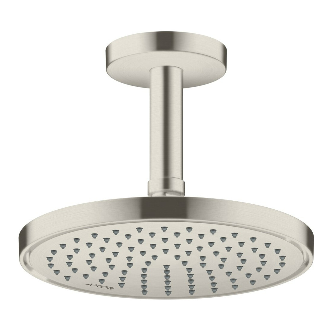 hansgrohe Deckenanschluss Axor 100mm, rund, Edelstahl-Optik