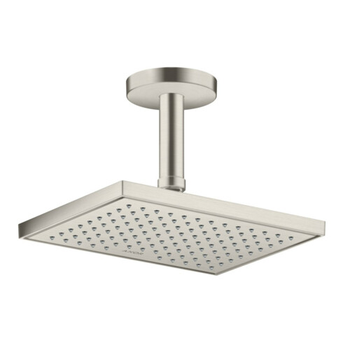 hansgrohe Deckenanschluss Axor 100mm, rund, Edelstahl-Optik
