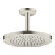 hansgrohe Deckenanschluss Axor 100mm, rund, Edelstahl-Optik