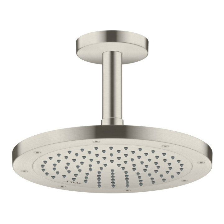 hansgrohe Deckenanschluss Axor 100mm, rund, Edelstahl-Optik