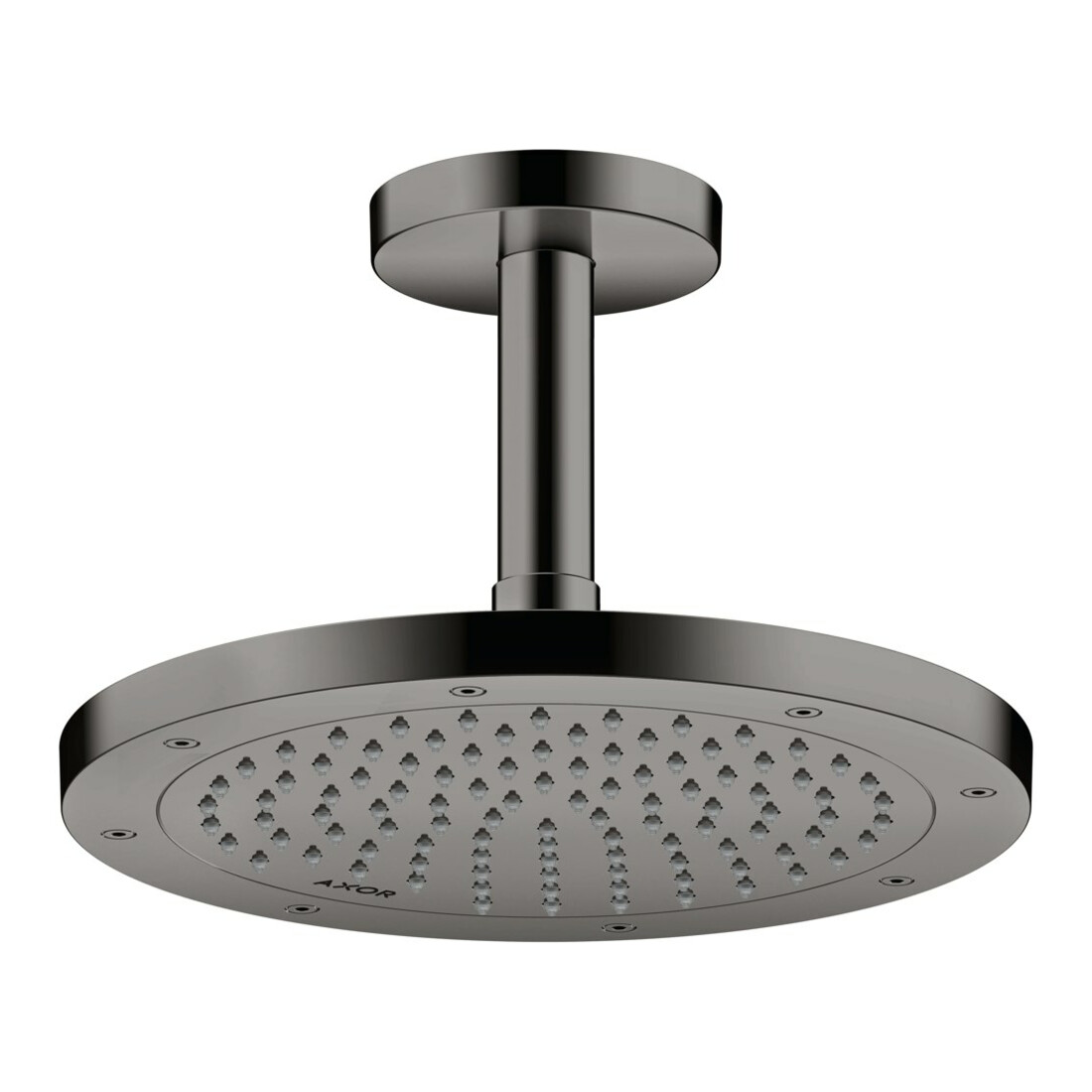 hansgrohe Deckenanschluss Axor 100mm, rund, polished black chrome