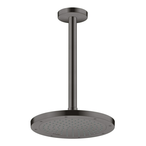 hansgrohe Deckenanschluss Axor 300mm, rund, brushed black chrome