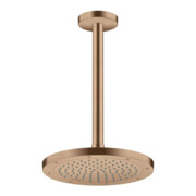 hansgrohe Deckenanschluss Axor 300mm, rund, brushed red gold-4